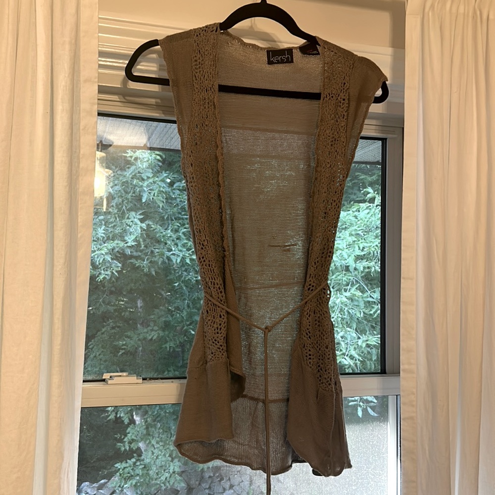 Vintage boho vest cardigan